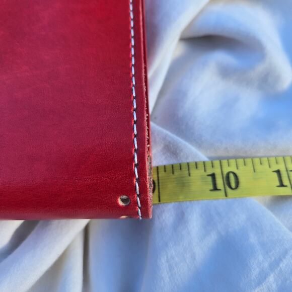 Chic Sparrow Journal Cover Dark Red Leather Made in the USA Travelers Book - Picture 7 of 8